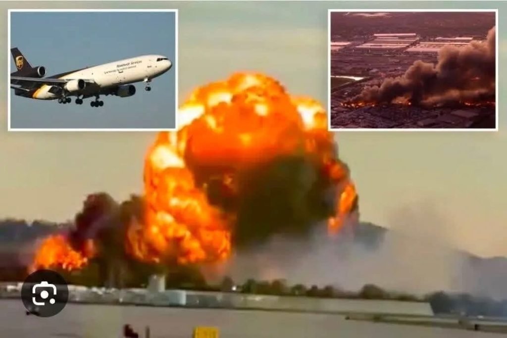 Sh0ck moment Boeing plane engine bursts into flames sparking emergency landing as passenger says ‘I sent goodbye texts’